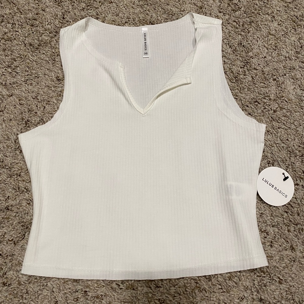 Lulus white tank top